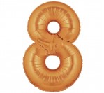 40" Gold Number "8" Balloon